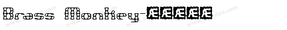 Brass Monkey字体转换
